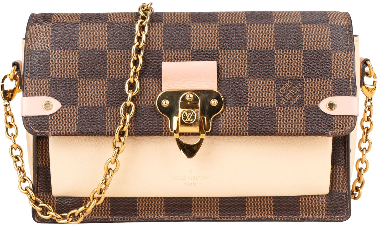 Louis Vuitton Louis Vuitton Damier Ebene Monogram Vavin Chain Crossbody Bag Bruin