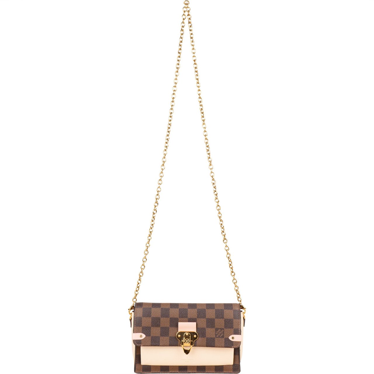 Louis Vuitton Louis Vuitton Damier Ebene Monogram Vavin Chain Crossbody Bag Bruin