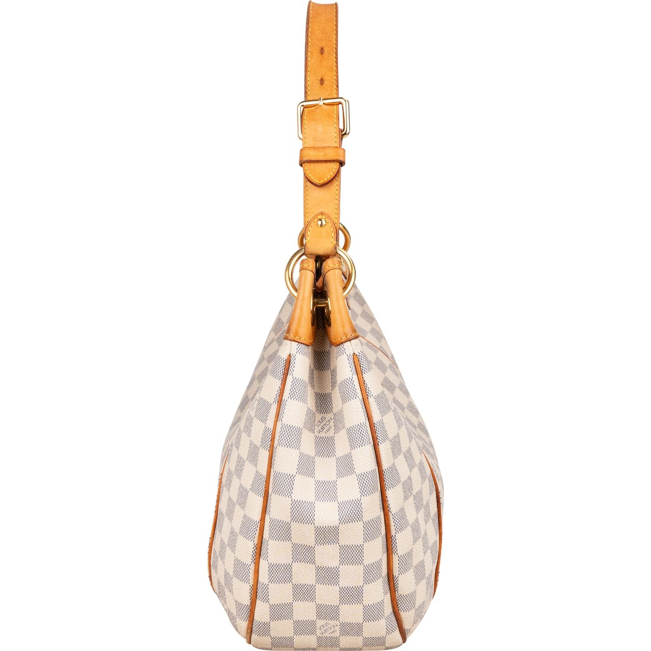 Louis Vuitton Louis Vuitton Damier Azur Monogram Galliera PM Handbag Wit