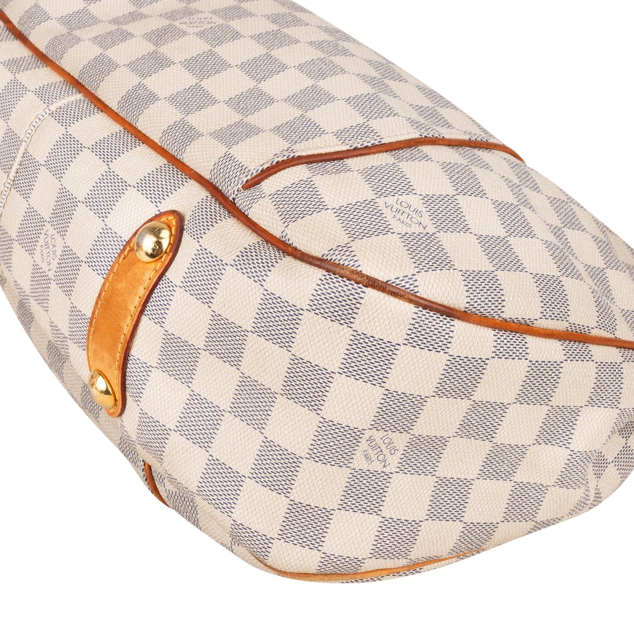 Louis Vuitton Louis Vuitton Damier Azur Monogram Galliera PM Handbag Wit