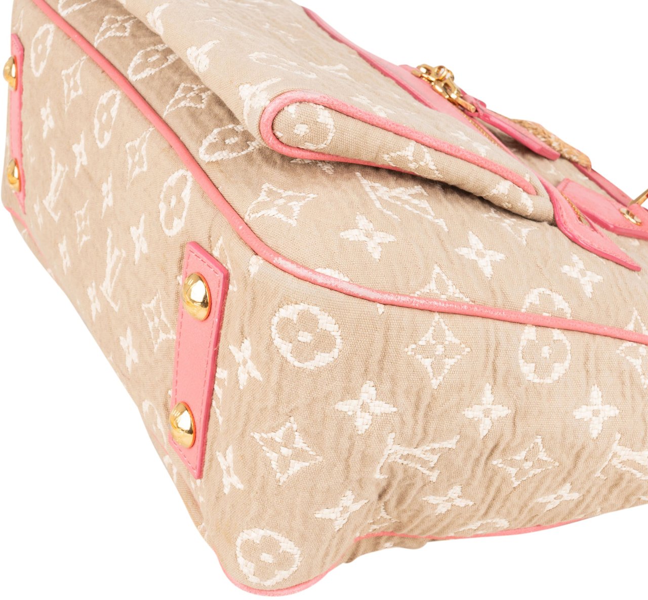 Louis Vuitton Denim Monogram Sabbia Handbag Roze