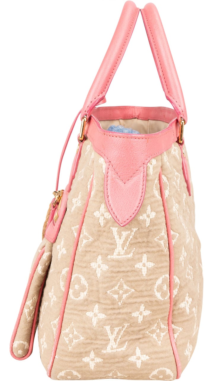 Louis Vuitton Denim Monogram Sabbia Handbag Roze