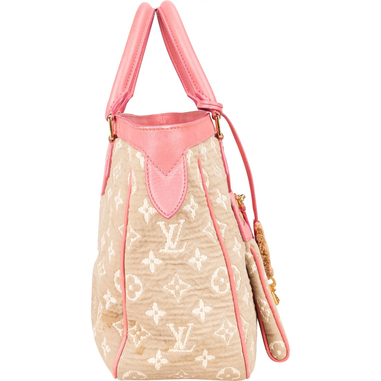 Louis Vuitton Louis Vuitton Denim Monogram Sabbia Handbag Roze