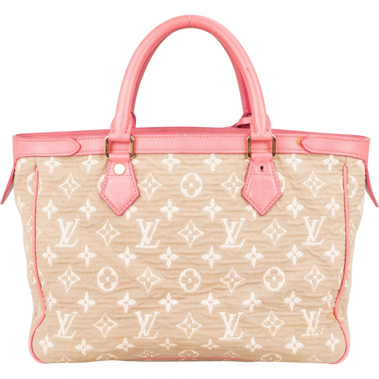 Louis Vuitton Denim Monogram Sabbia Handbag Roze