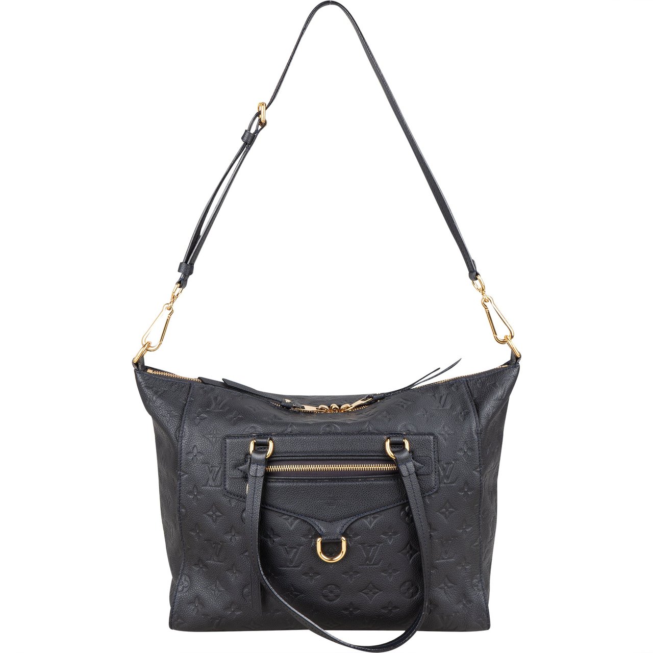 Louis Vuitton Louis Vuitton Leather Empreinte Monogram Lumineause PM Handbag Blauw