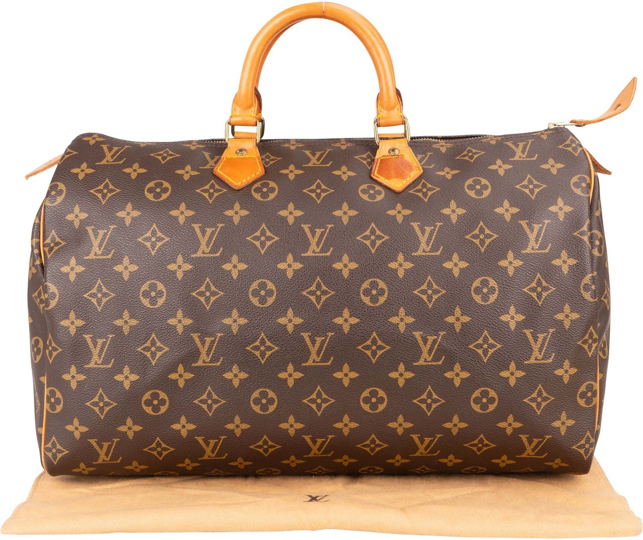 Louis Vuitton Louis Vuitton Canvas Monogram Speedy 40 Handbag Bruin