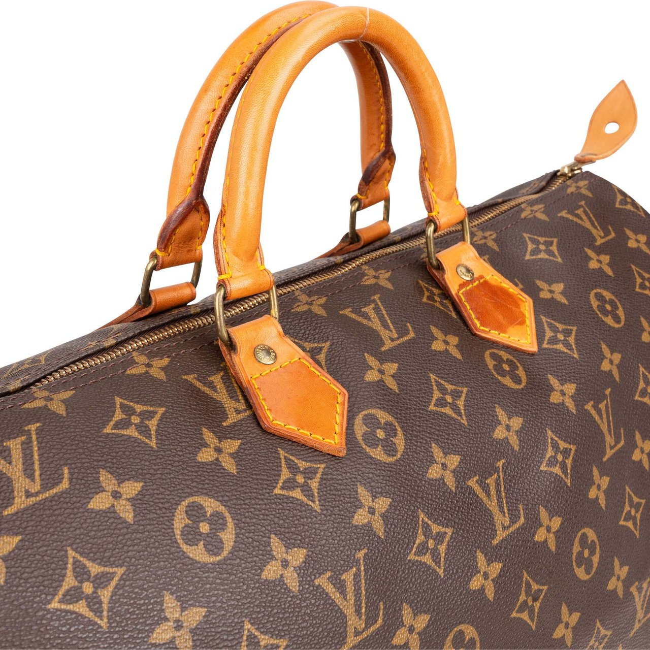 Louis Vuitton Louis Vuitton Canvas Monogram Speedy 40 Handbag Bruin