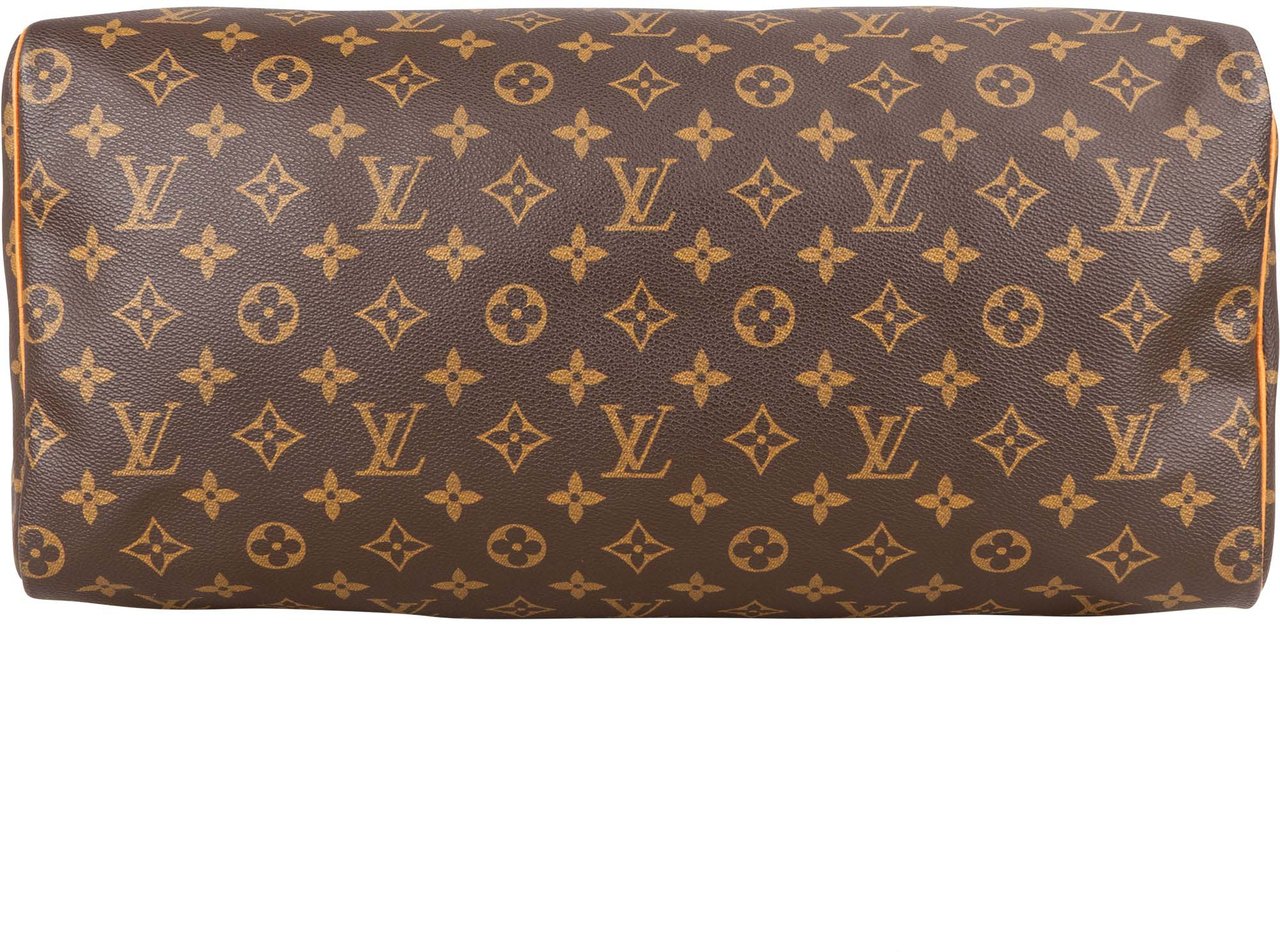 Louis Vuitton Louis Vuitton Canvas Monogram Speedy 40 Handbag Bruin