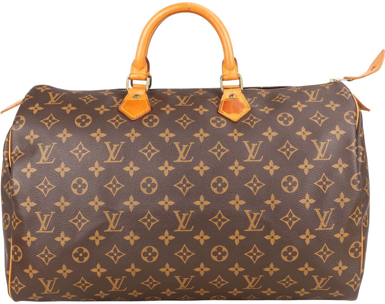 Louis Vuitton Louis Vuitton Canvas Monogram Speedy 40 Handbag Bruin