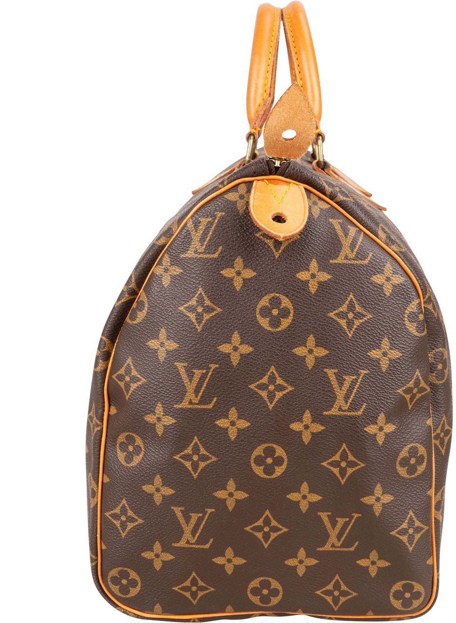 Louis Vuitton Louis Vuitton Canvas Monogram Speedy 40 Handbag Bruin