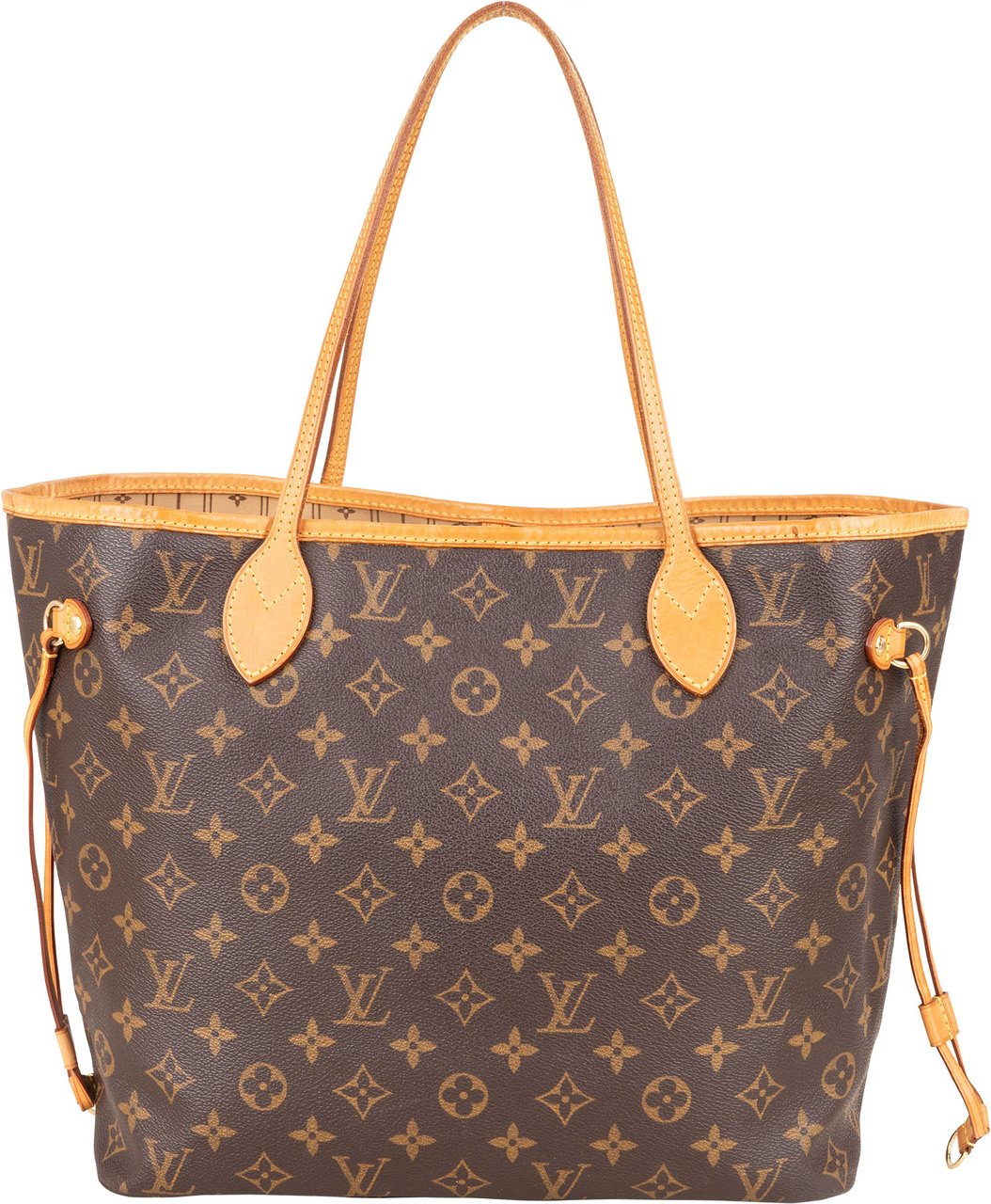 Louis Vuitton Louis Vuitton Canvas Monogram Neverfull MM Shopper Handbag Bruin