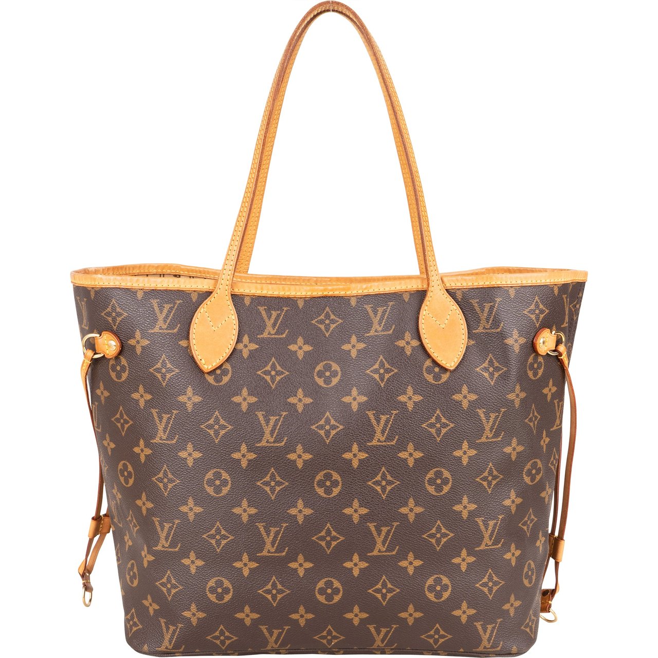 Louis Vuitton Louis Vuitton Canvas Monogram Neverfull MM Shopper Handbag Bruin