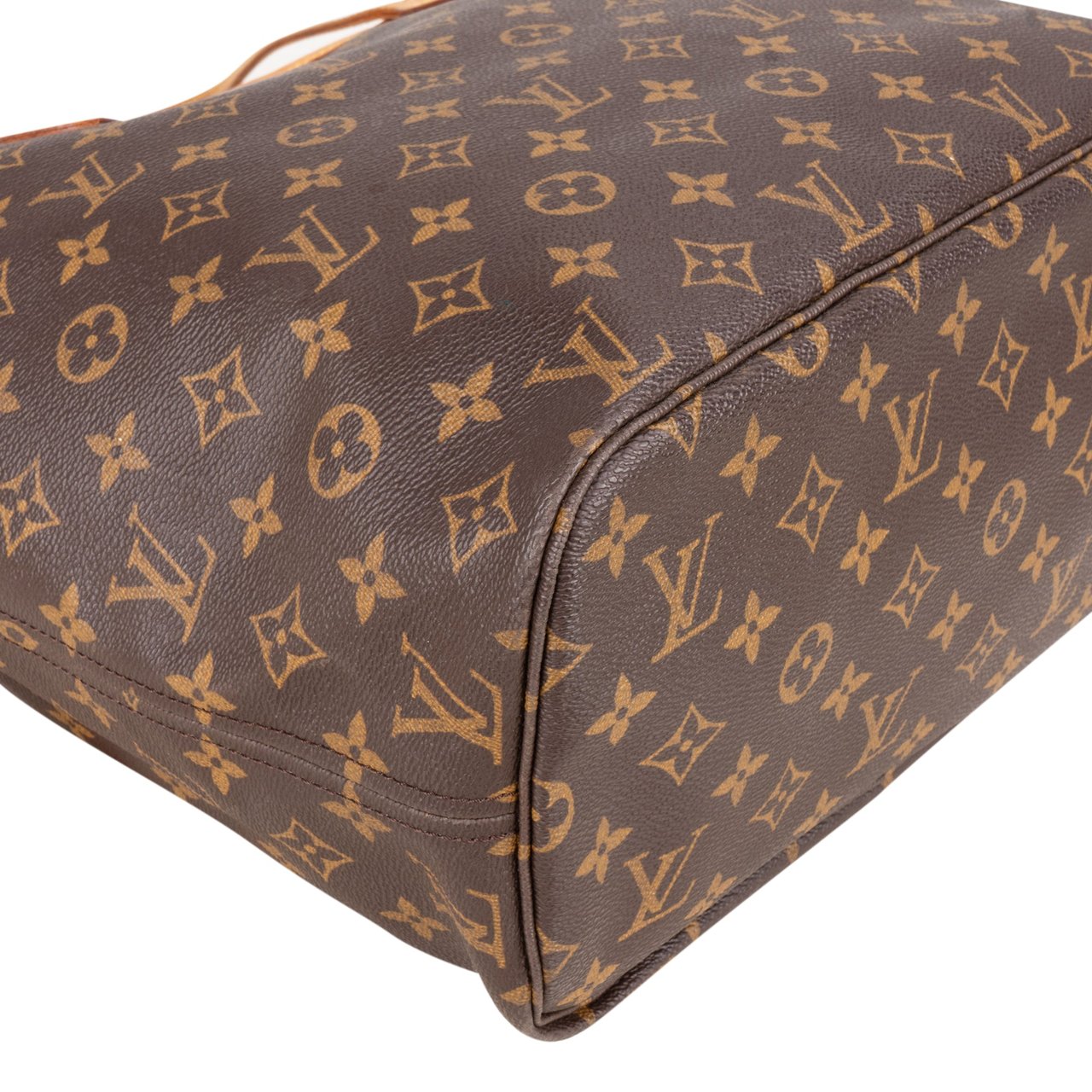 Louis Vuitton Louis Vuitton Canvas Monogram Neverfull MM Shopper Handbag Bruin