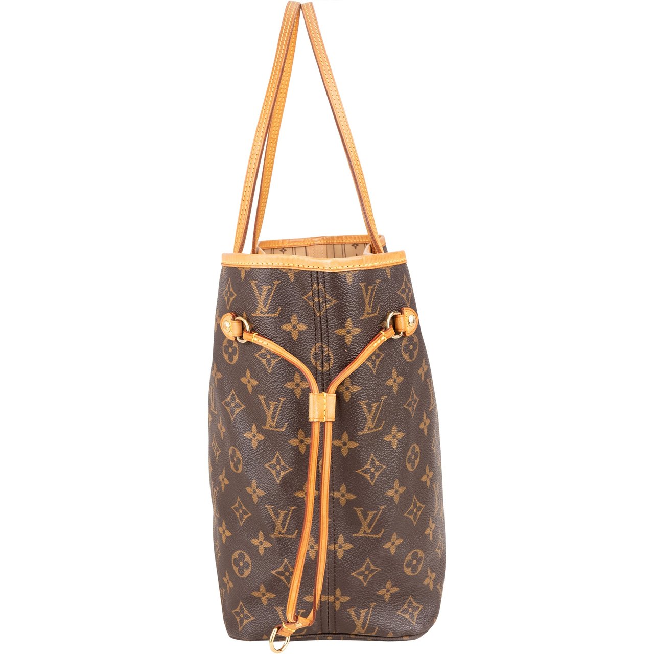 Louis Vuitton Louis Vuitton Canvas Monogram Neverfull MM Shopper Handbag Bruin