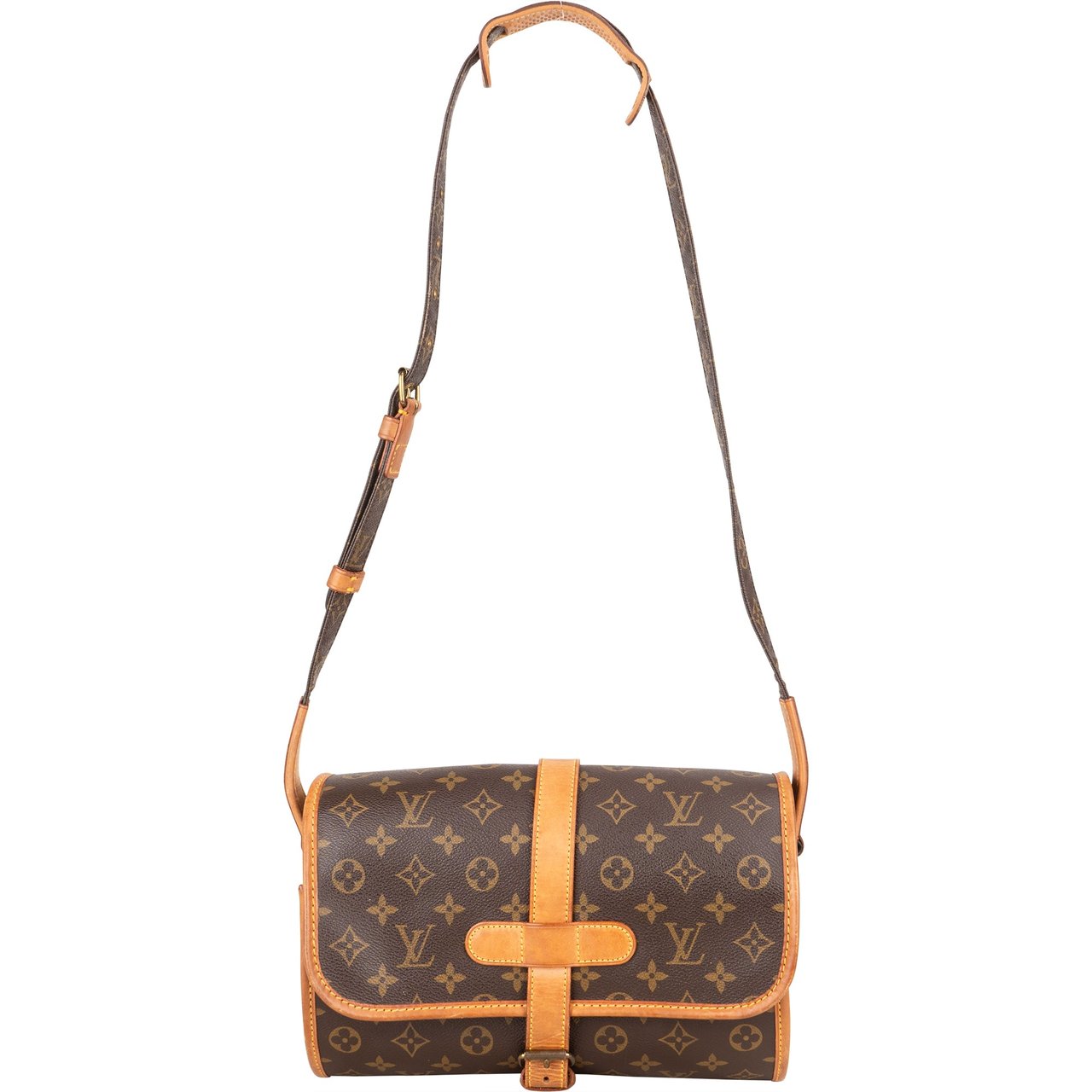 Louis Vuitton Louis Vuitton Canvas Monogram Marne Crossbody Bag Bruin