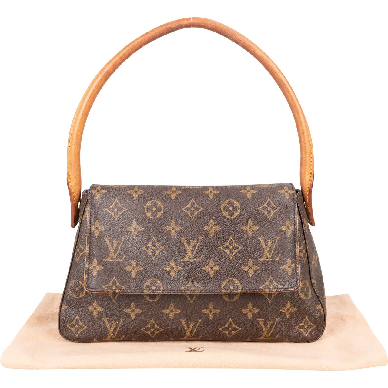 Louis Vuitton Louis Vuitton Canvas Monogram Looping PM Shoulder Bag Bruin