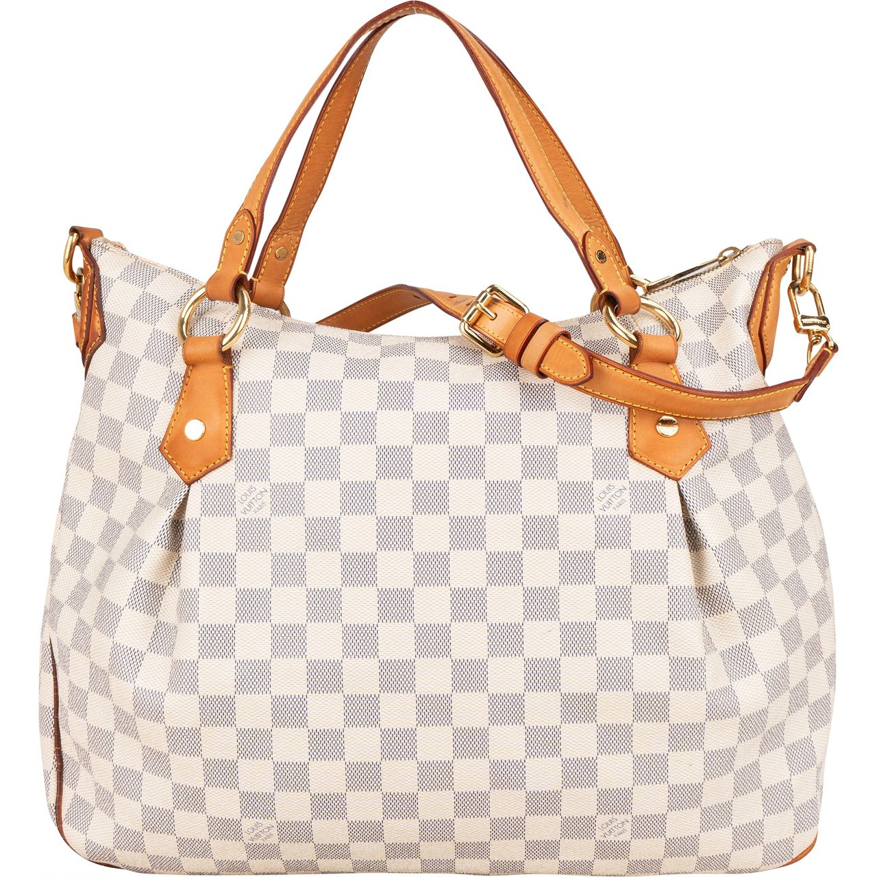Louis Vuitton Louis Vuitton Damier Azur Monogram Evora MM Handbag Wit