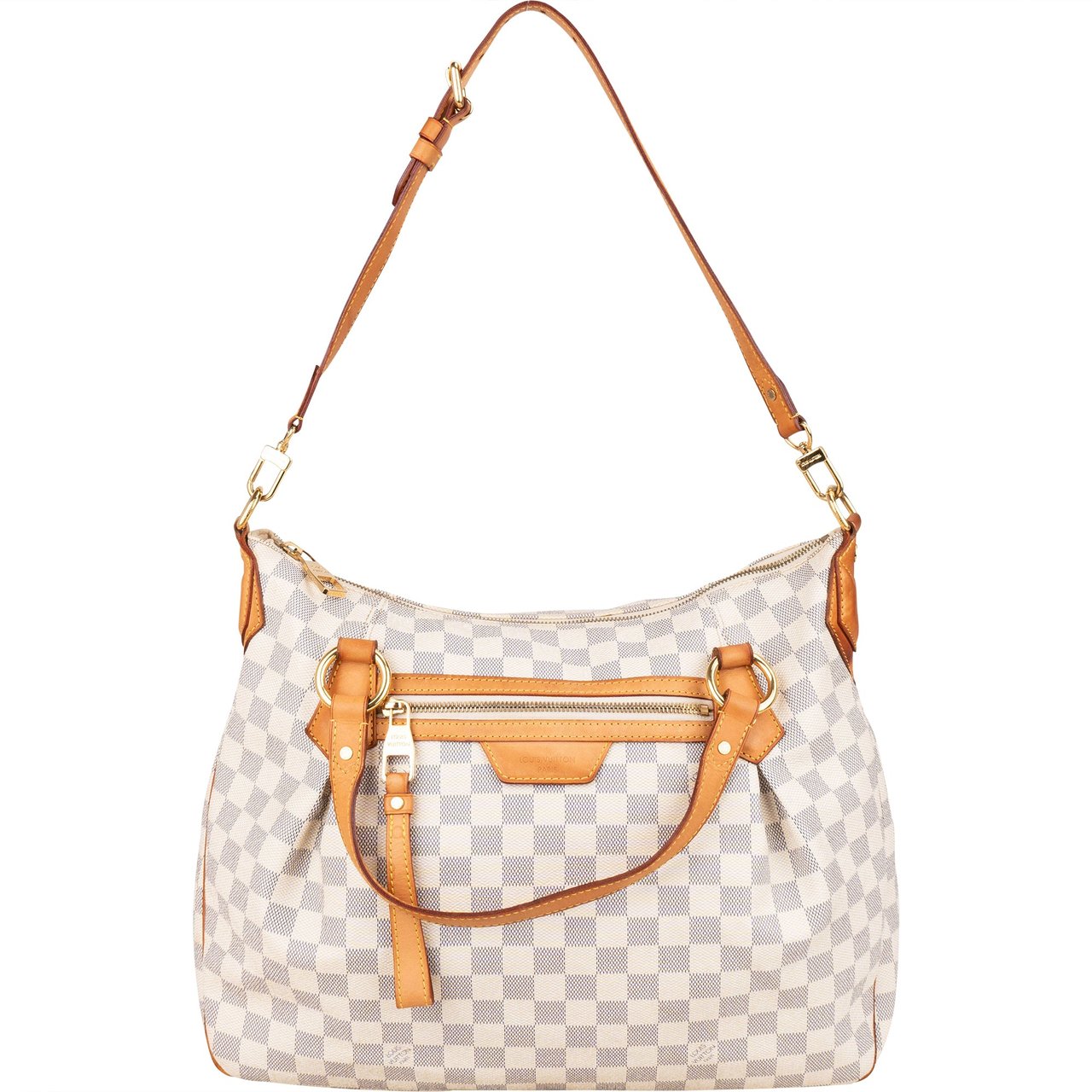 Louis Vuitton Louis Vuitton Damier Azur Monogram Evora MM Handbag Wit