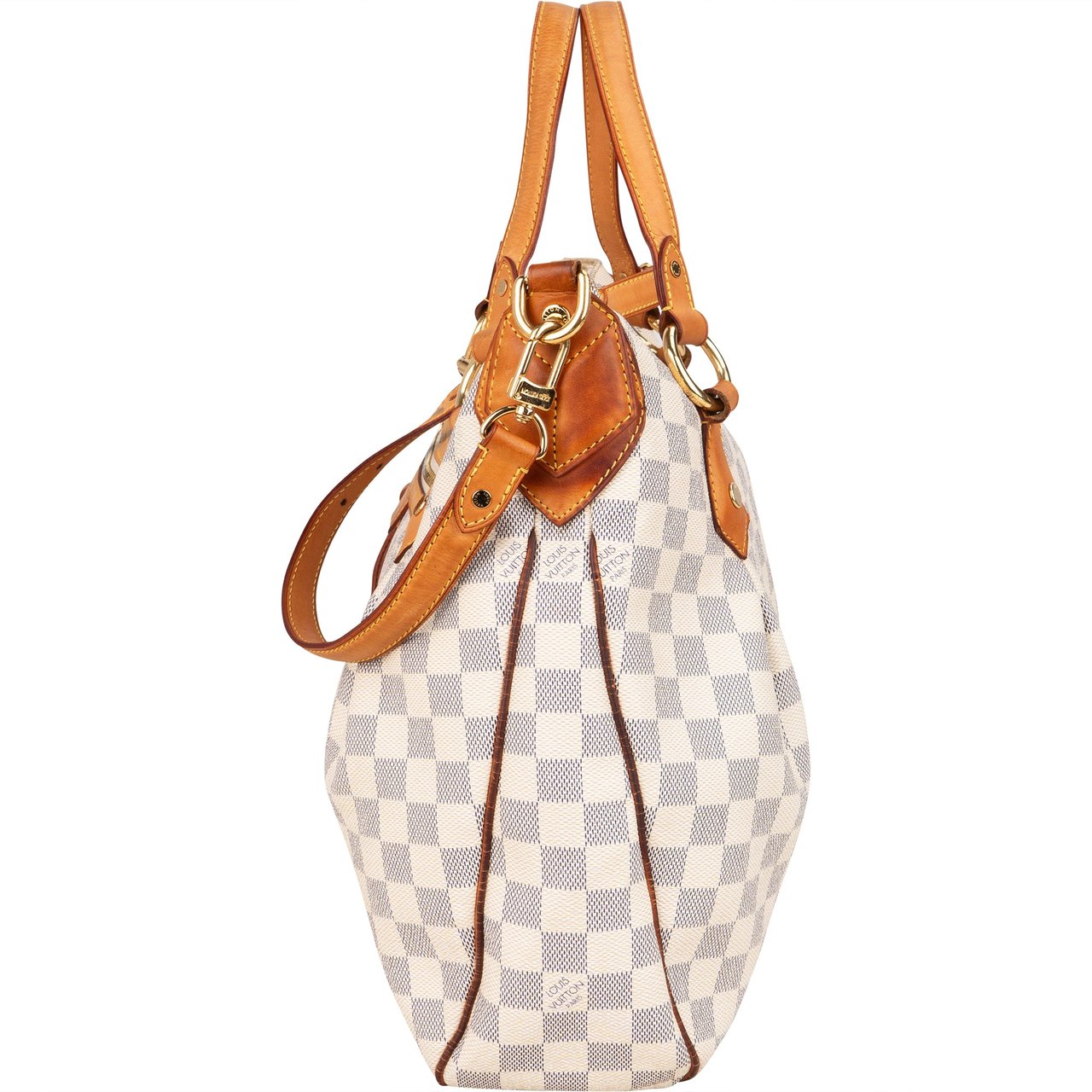 Louis Vuitton Louis Vuitton Damier Azur Monogram Evora MM Handbag Wit