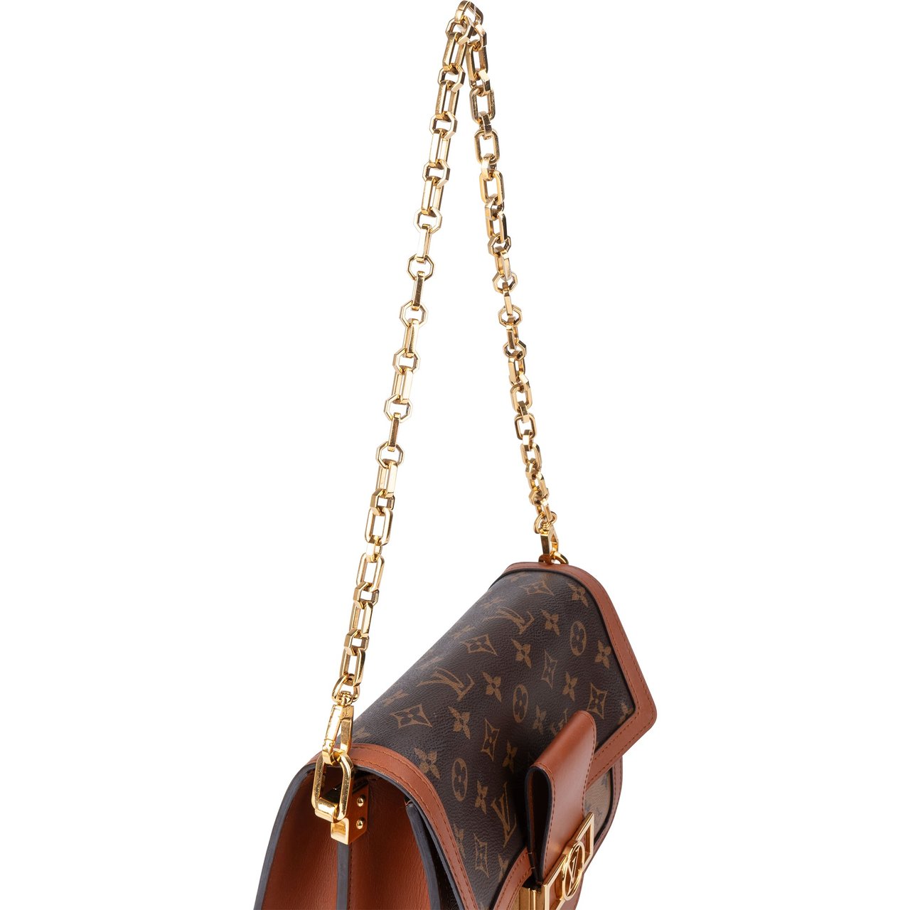 Louis Vuitton Louis Vuitton Canvas Monogram Dauphine MM Autres Shoulder Bag Bruin