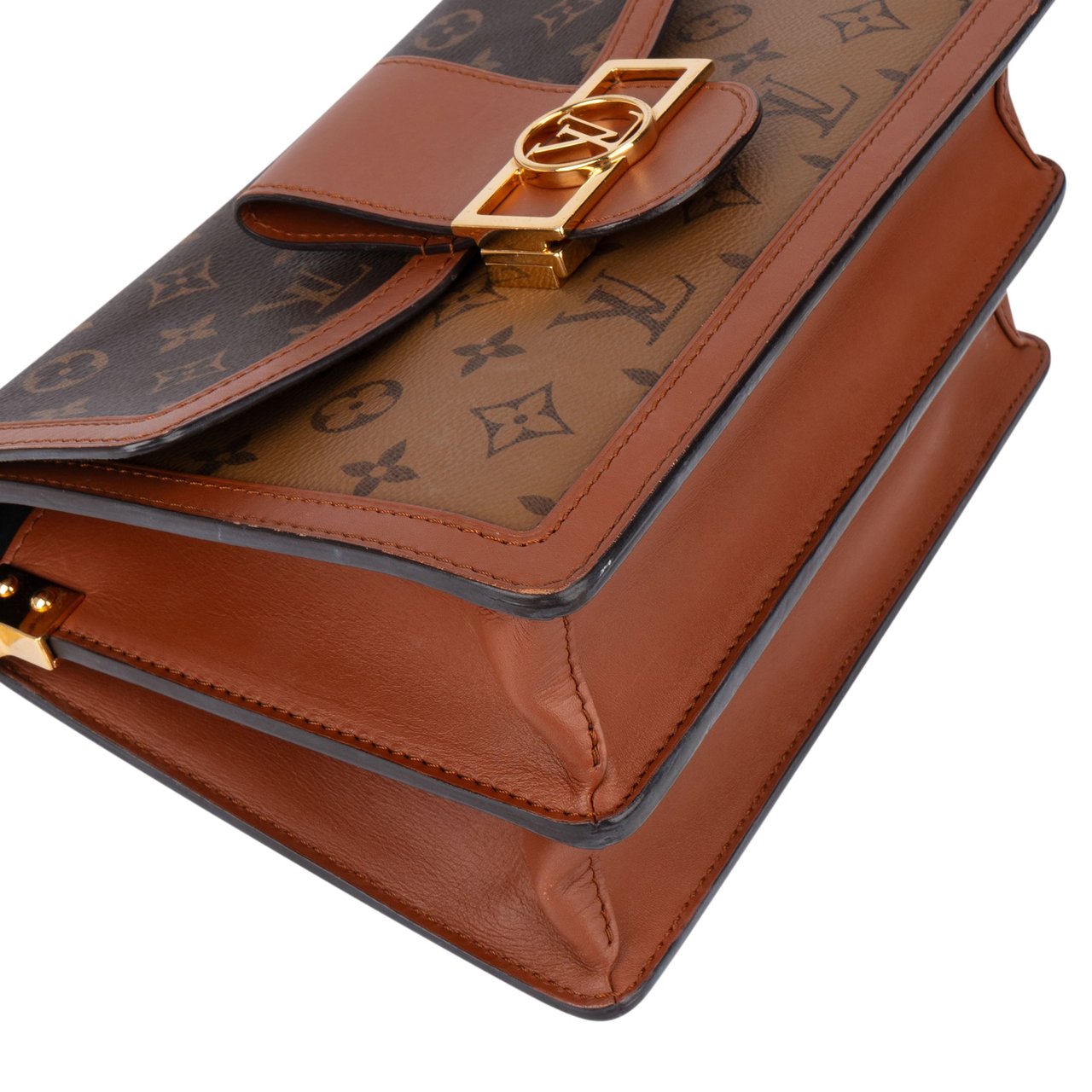 Louis Vuitton Louis Vuitton Canvas Monogram Dauphine MM Autres Shoulder Bag Bruin