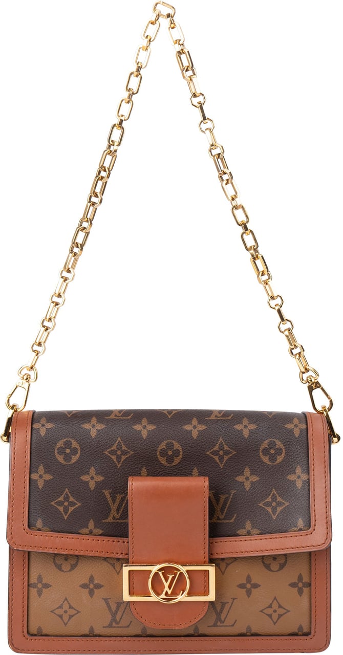 Louis Vuitton Louis Vuitton Canvas Monogram Dauphine MM Autres Shoulder Bag Bruin