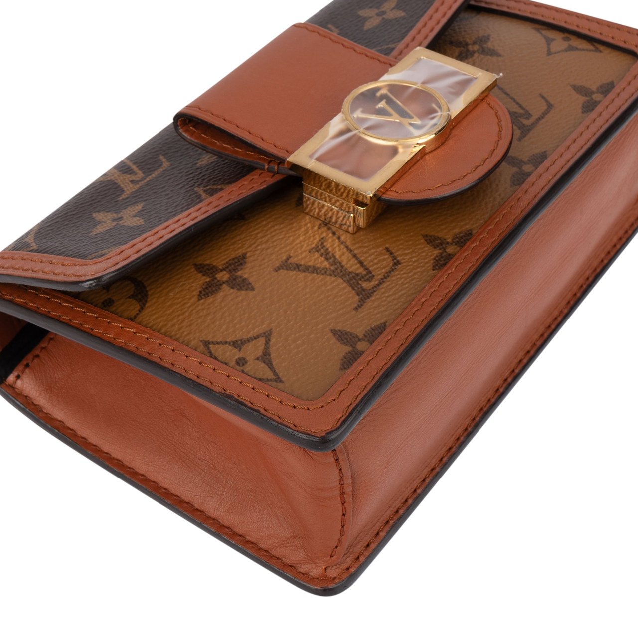 Louis Vuitton Louis Vuitton Canvas Monogram Dauphine Wallet On Chain Crossbody Bag Bruin