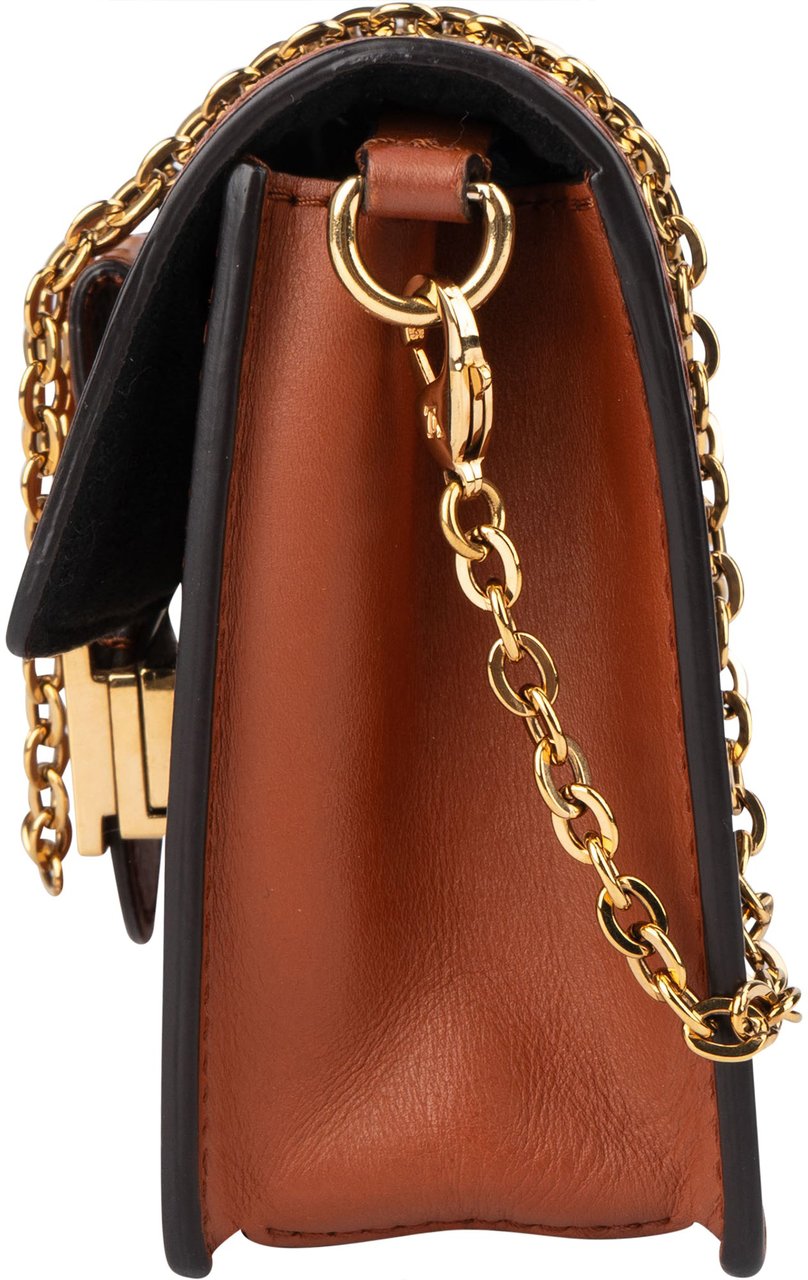 Louis Vuitton Canvas Monogram Dauphine Wallet On Chain Crossbody Bag Bruin