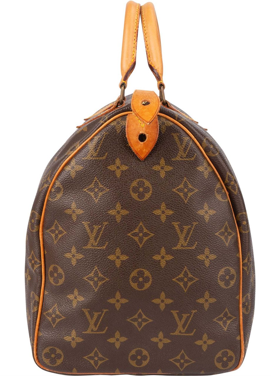 Louis Vuitton Louis Vuitton Canvas Monogram Speedy 40 Handbag Bruin