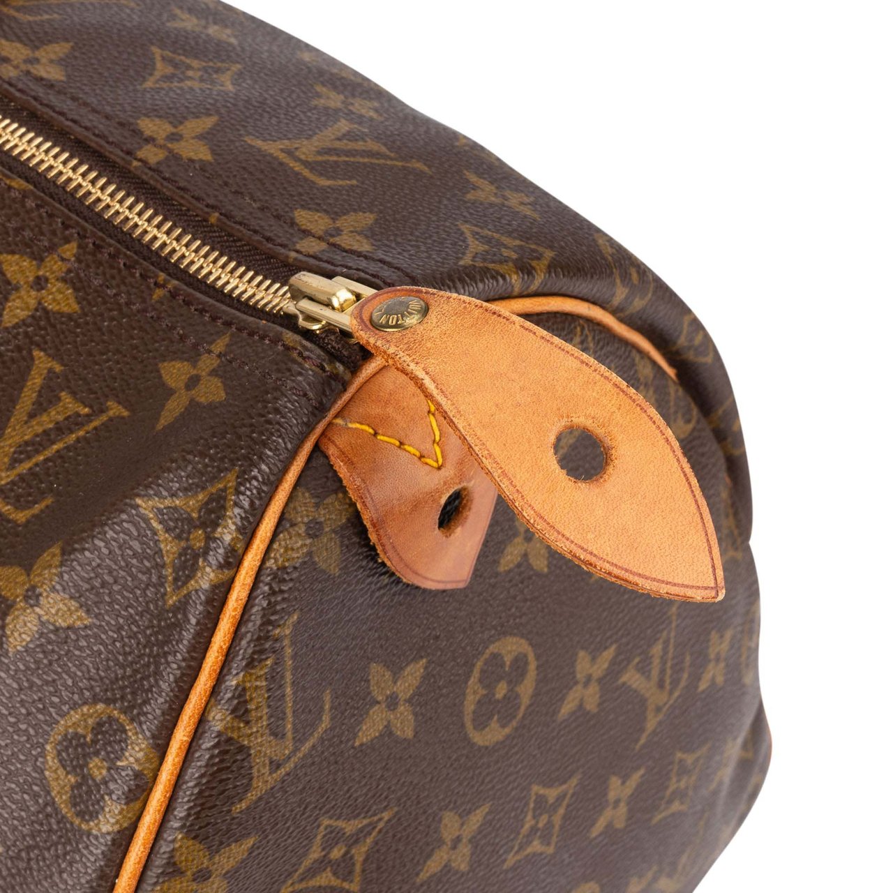 Louis Vuitton Louis Vuitton Canvas Monogram Speedy 40 Handbag Bruin