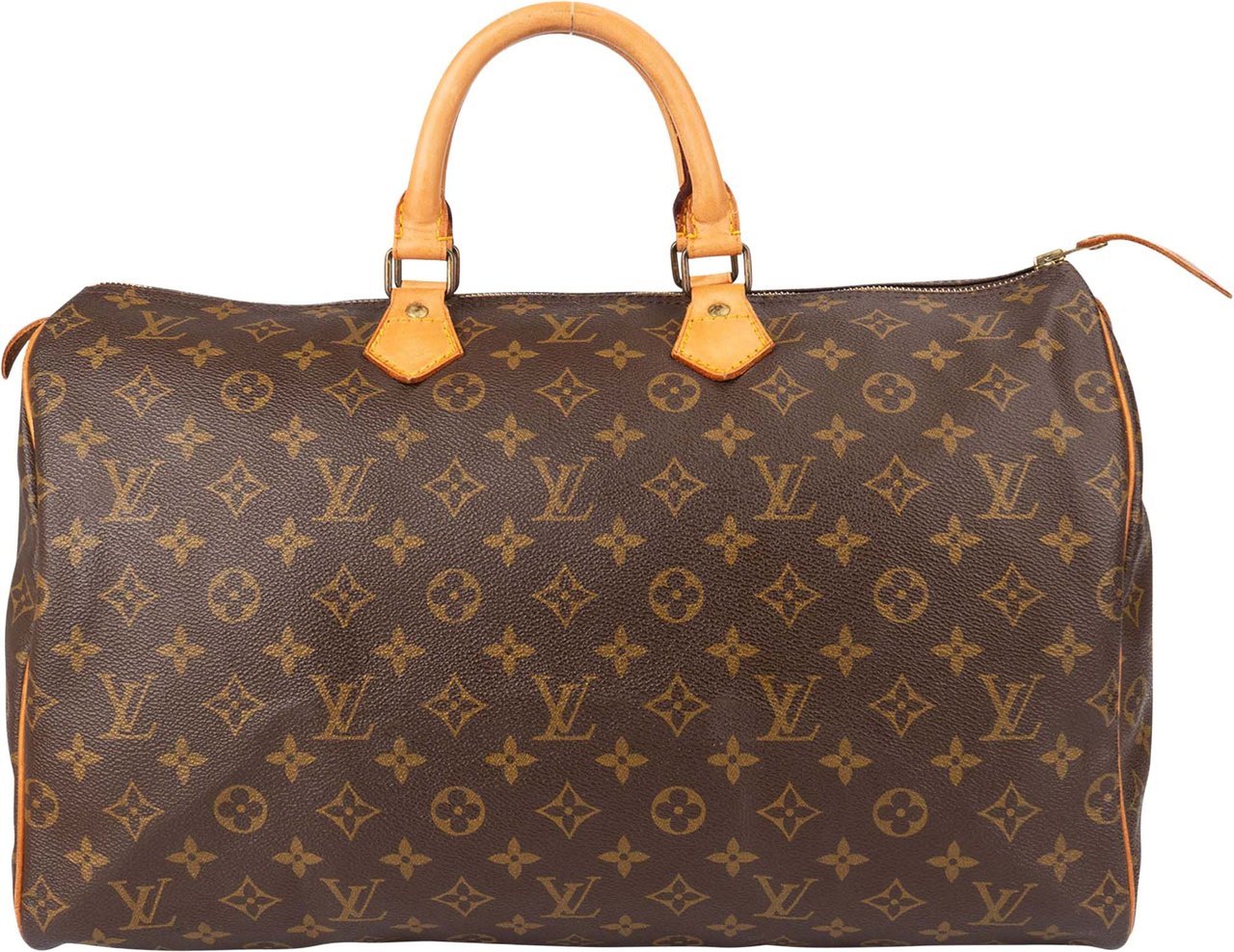 Louis Vuitton Louis Vuitton Canvas Monogram Speedy 40 Handbag Bruin