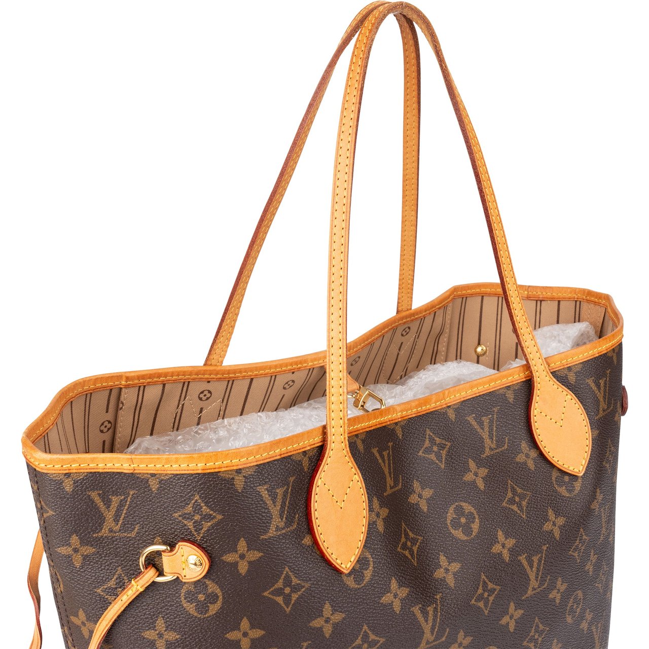 Louis Vuitton Louis Vuitton Canvas Monogram Neverfull MM Shopper Handbag Bruin
