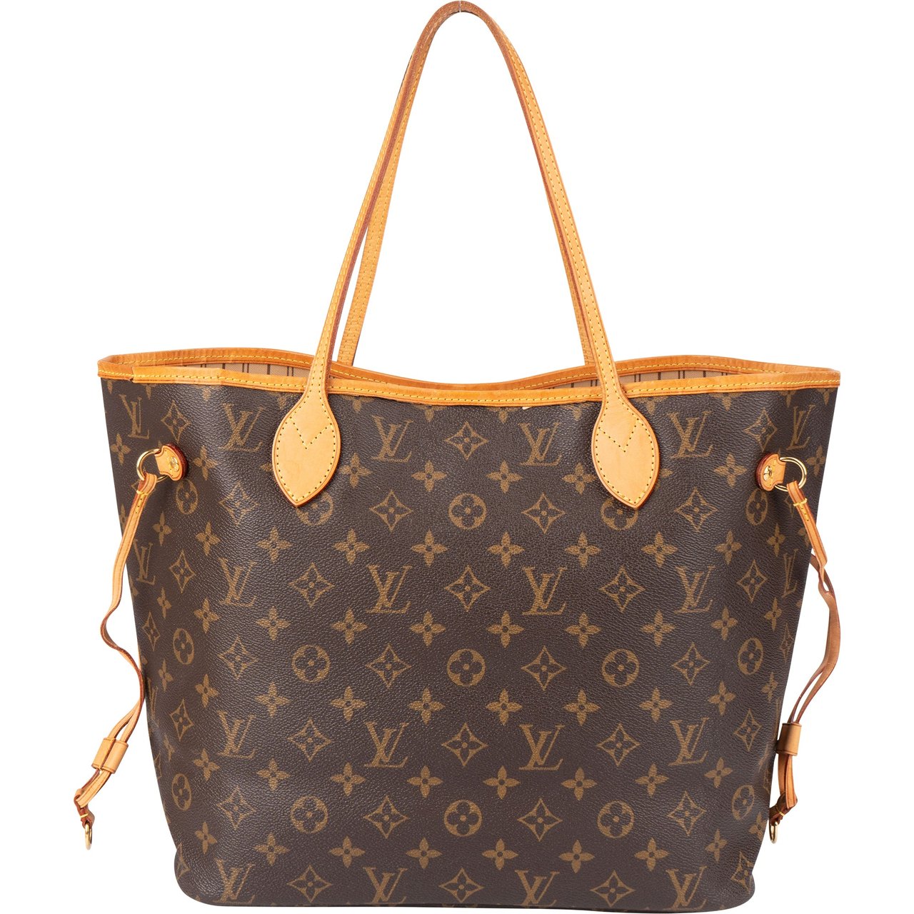 Louis Vuitton Louis Vuitton Canvas Monogram Neverfull MM Shopper Handbag Bruin