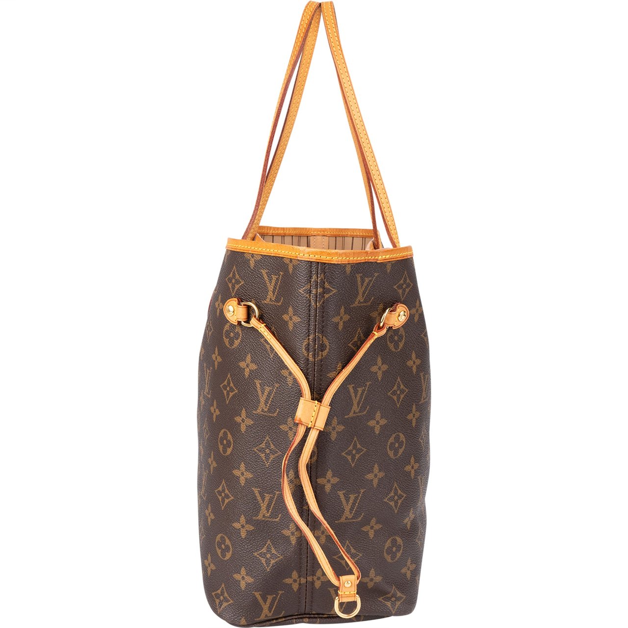 Louis Vuitton Louis Vuitton Canvas Monogram Neverfull MM Shopper Handbag Bruin