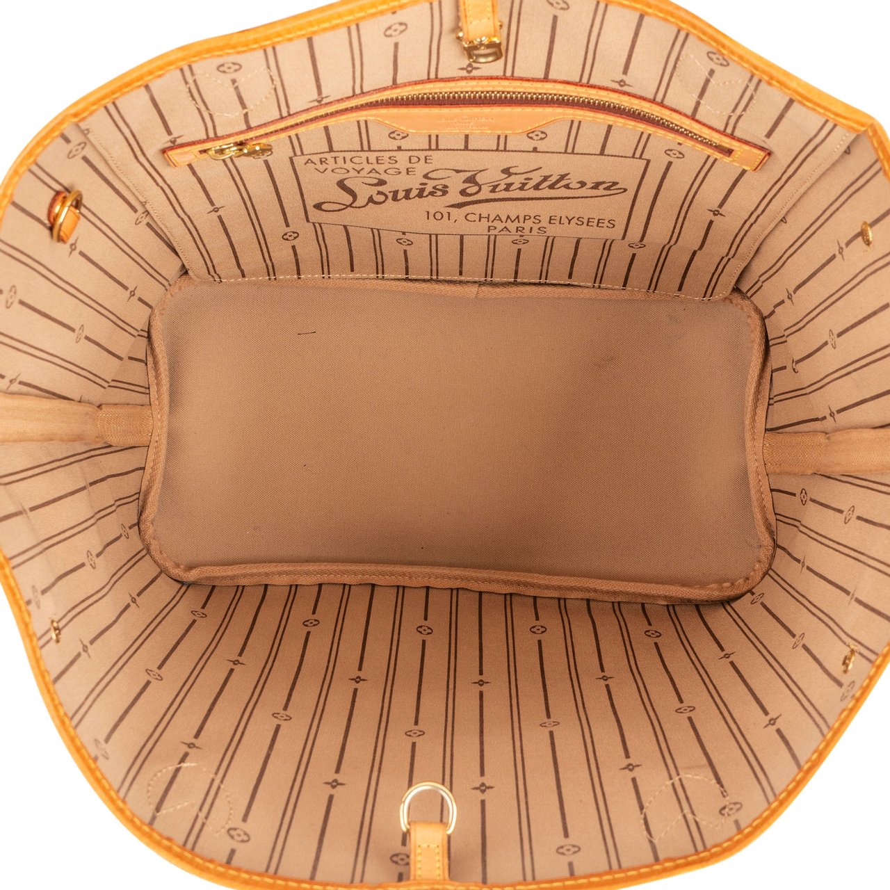 Louis Vuitton Louis Vuitton Canvas Monogram Neverfull MM Shopper Handbag Bruin