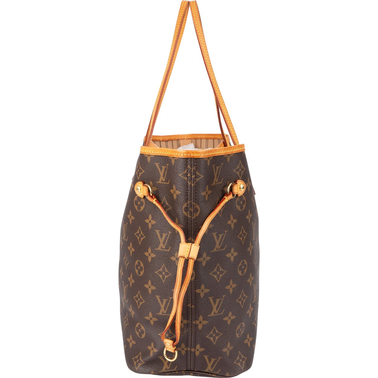 Louis Vuitton Louis Vuitton Canvas Monogram Neverfull MM Shopper Handbag Bruin