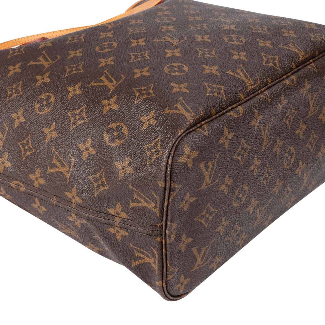 Louis Vuitton Louis Vuitton Canvas Monogram Neverfull MM Shopper Handbag Bruin