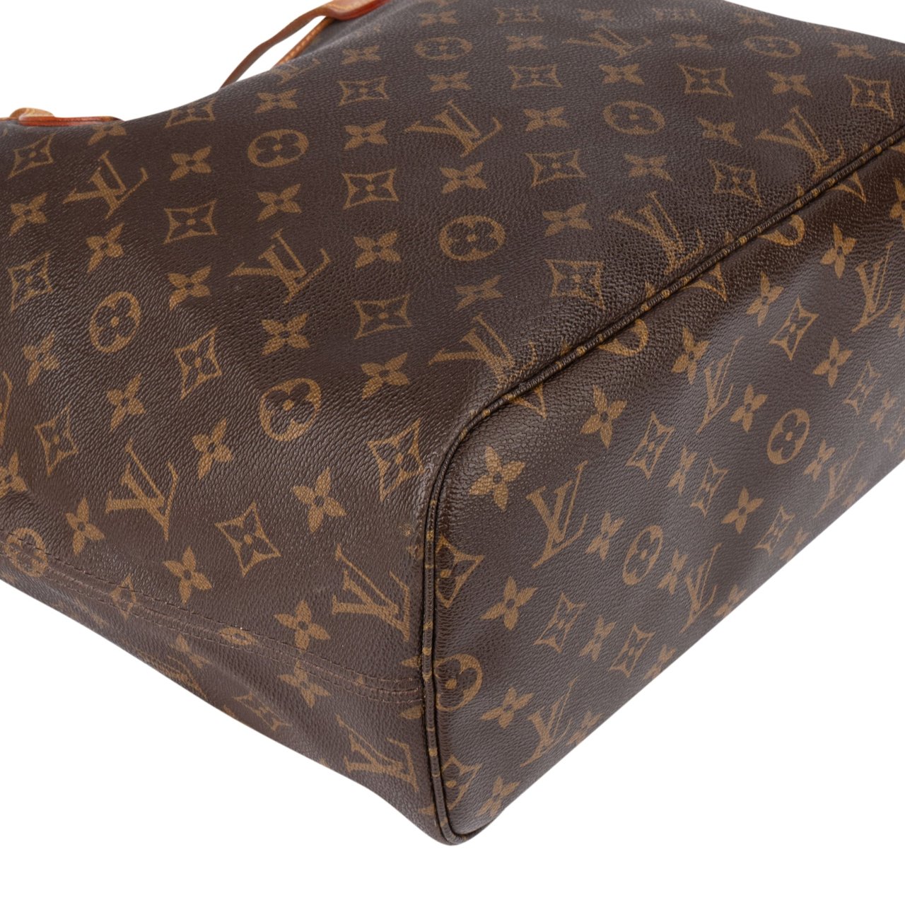 Louis Vuitton Louis Vuitton Canvas Monogram Neverfull MM Shopper Handbag Bruin