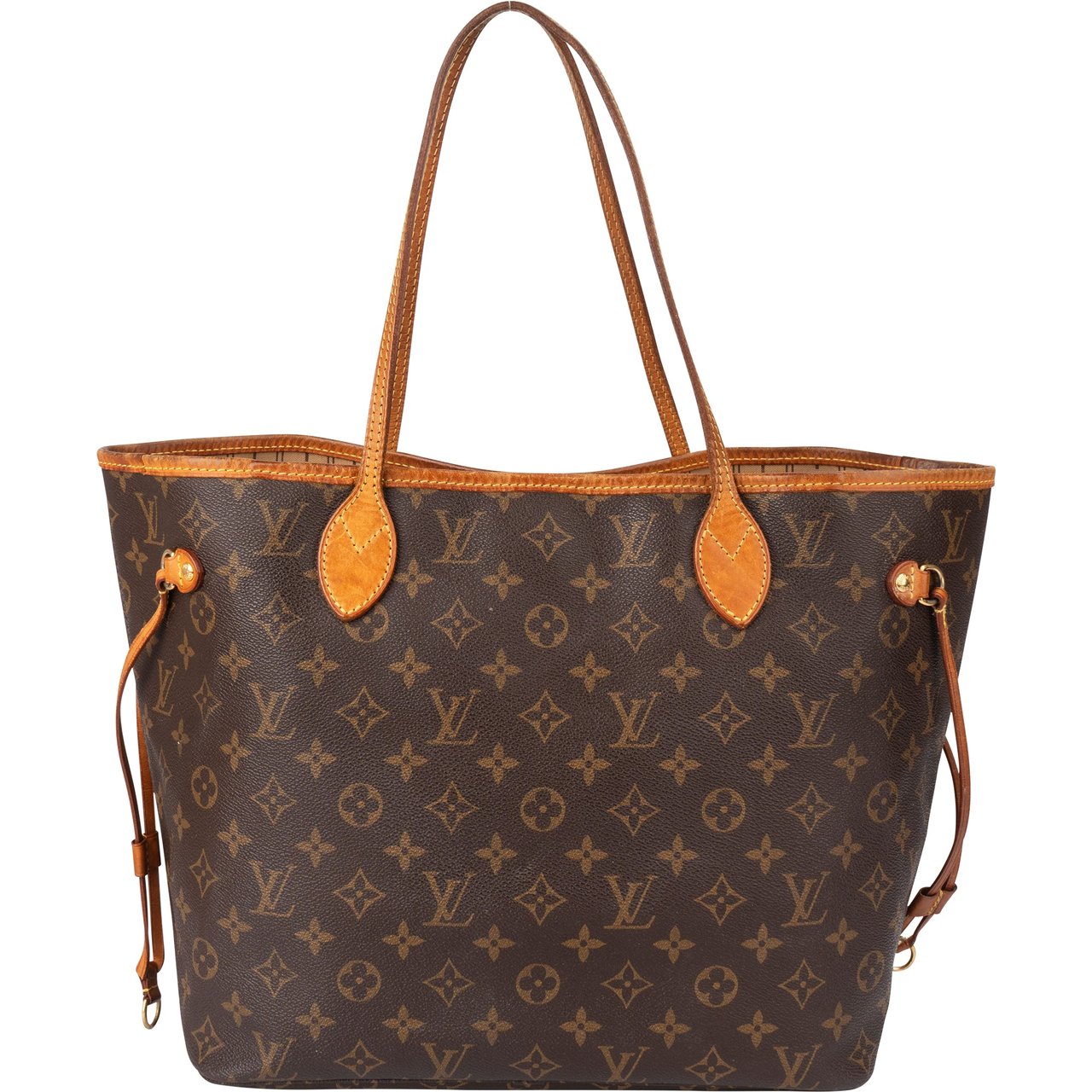 Louis Vuitton Louis Vuitton Canvas Monogram Neverfull MM Shopper Handbag Bruin