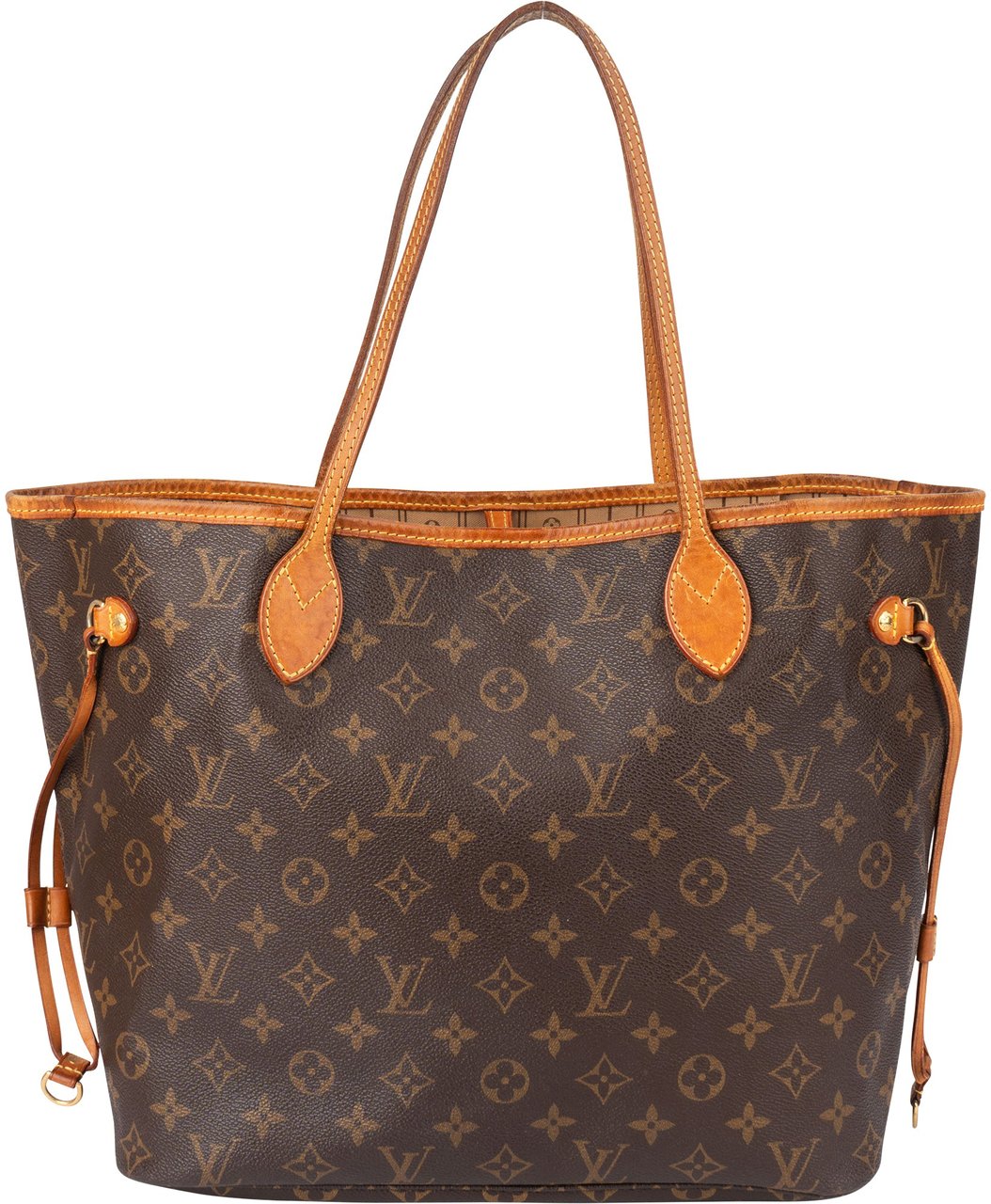 Louis Vuitton Louis Vuitton Canvas Monogram Neverfull MM Shopper Handbag Bruin