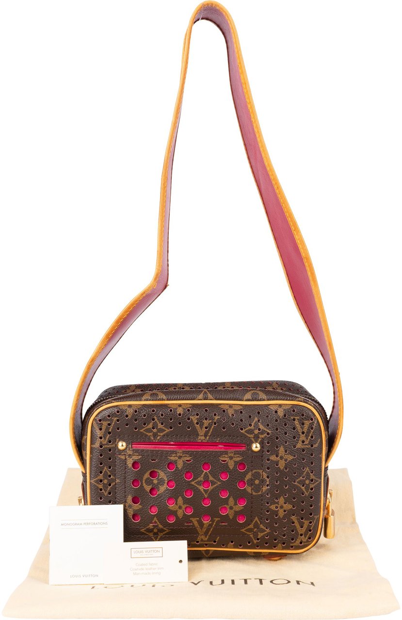 Louis Vuitton Perforated Monogram Trocadero Shoulder Bag Bruin