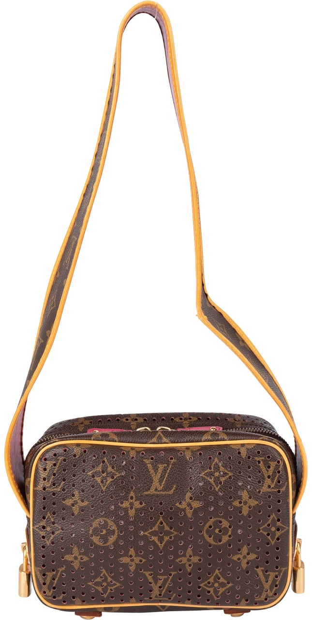 Louis Vuitton Perforated Monogram Trocadero Shoulder Bag Bruin