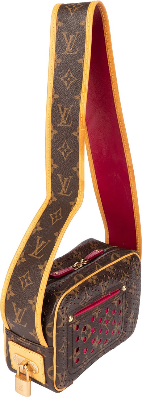 Louis Vuitton Perforated Monogram Trocadero Shoulder Bag Bruin