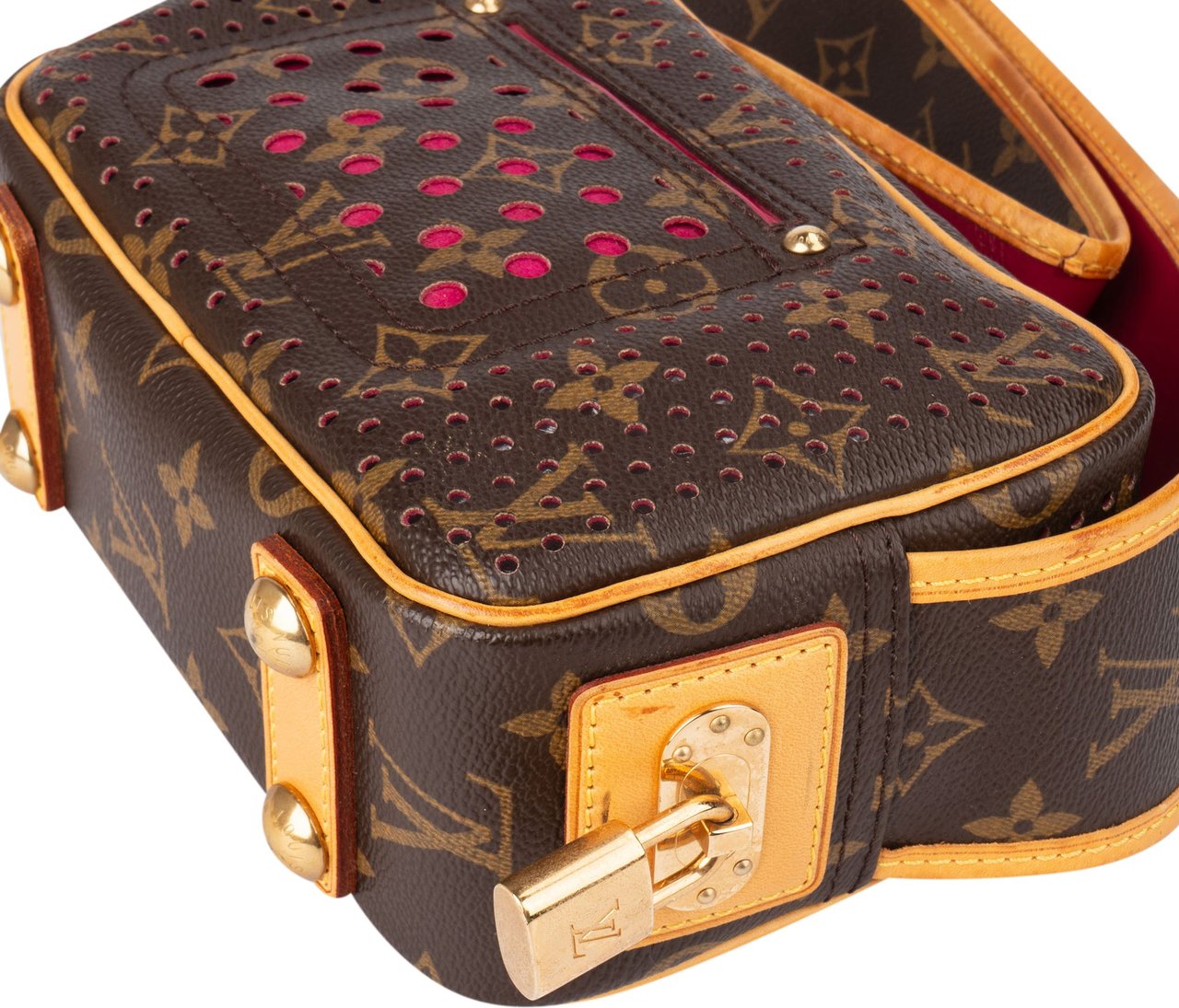 Louis Vuitton Perforated Monogram Trocadero Shoulder Bag Bruin