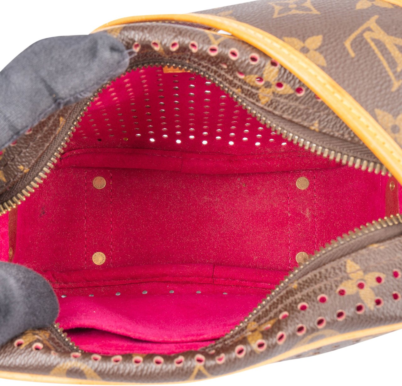 Louis Vuitton Perforated Monogram Trocadero Shoulder Bag Bruin