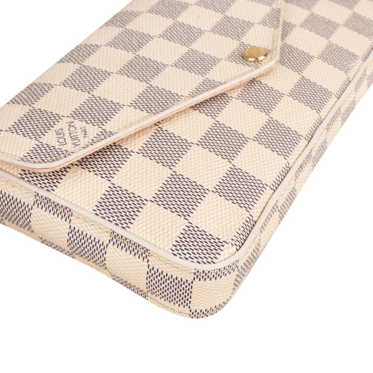 Louis Vuitton Louis Vuitton Damier Azur Monogram Felicie Crossbody Bag Wit