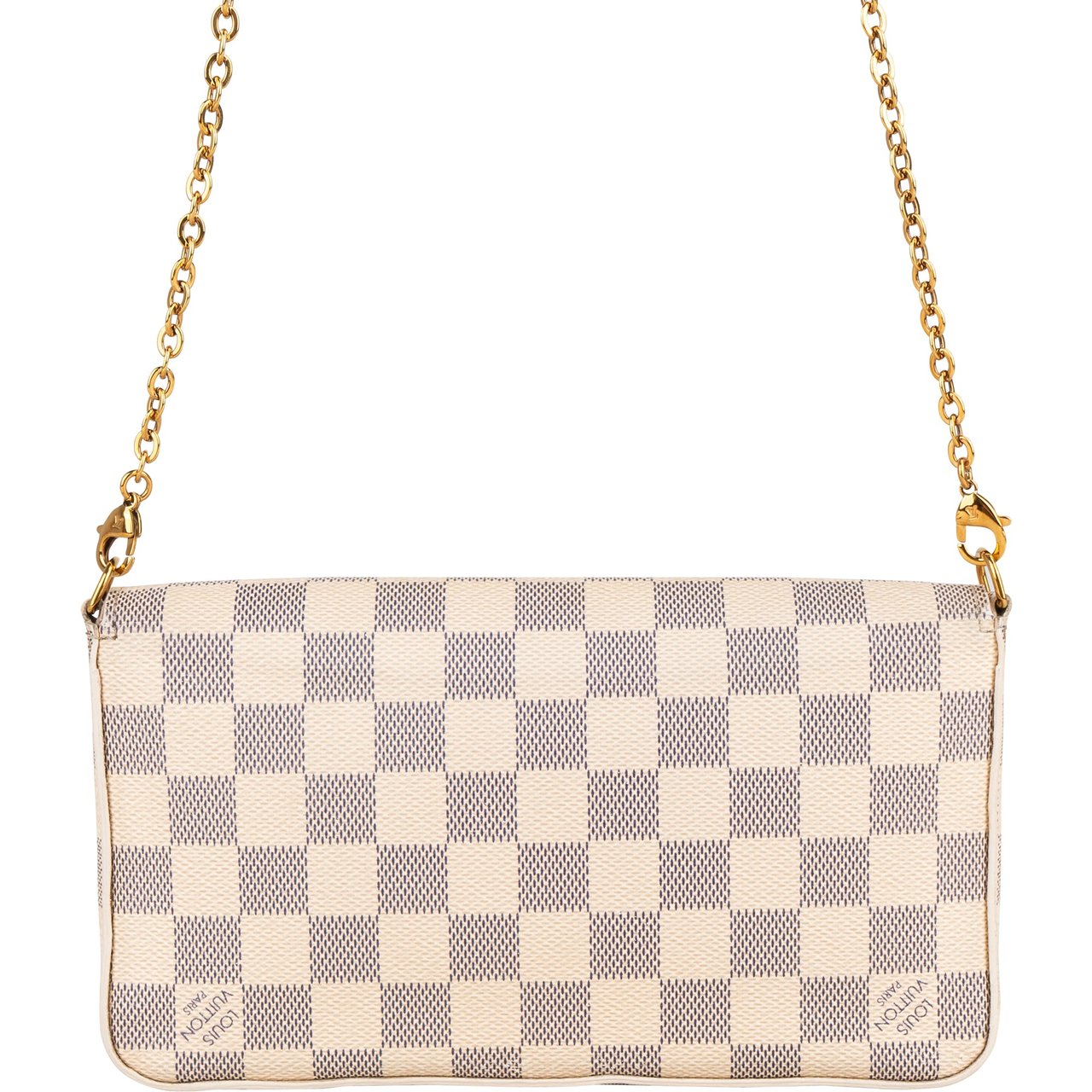 Louis Vuitton Louis Vuitton Damier Azur Monogram Felicie Crossbody Bag Wit
