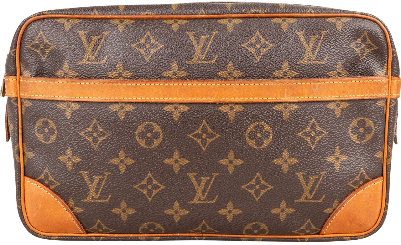 Louis Vuitton Louis Vuitton Canvas Monogram Compiegne 28 Clutch Bruin