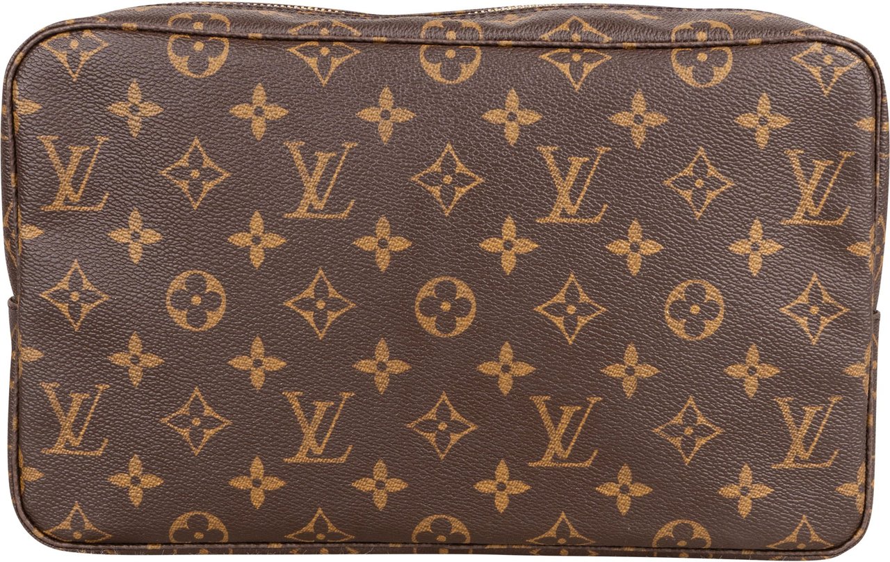 Louis Vuitton Louis Vuitton Canvas Monogram Trousse Toilette 28 Clutch Bruin