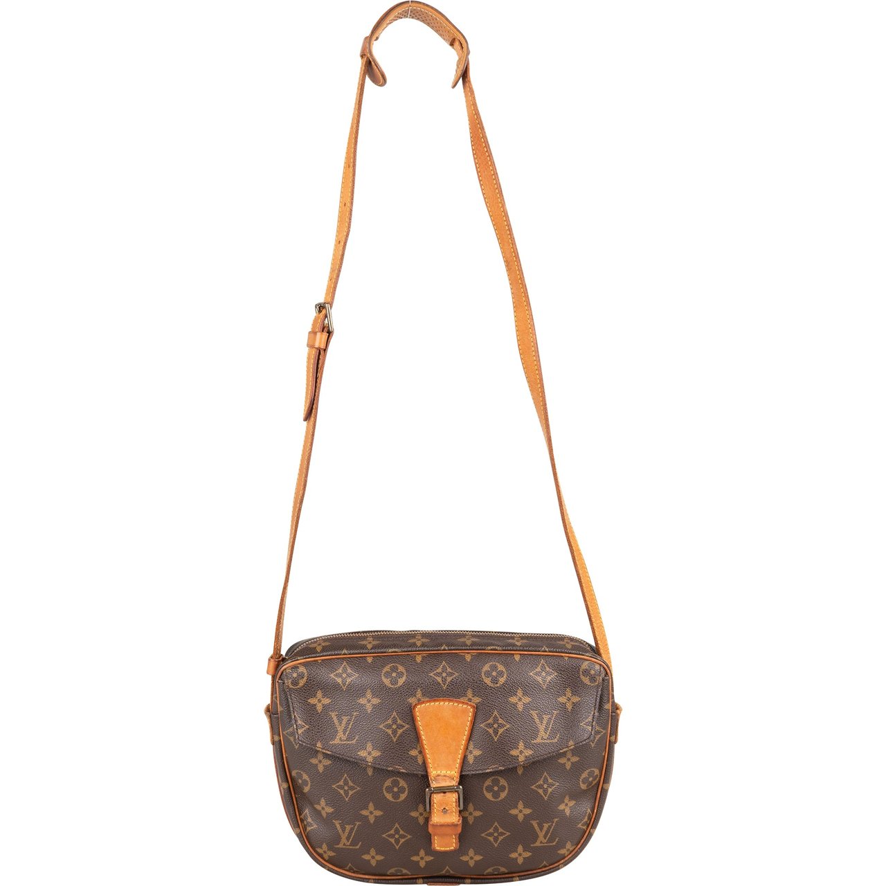 Louis Vuitton Louis Vuitton Canvas Monogram Jeune Fille GM Crossbody Bag Bruin